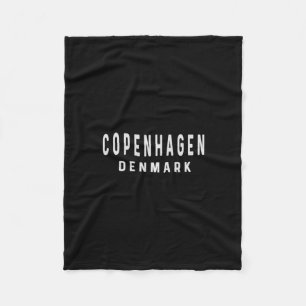 Copenhagen Denmark - Travel Trip Vacation Holiday Fleece Blanket