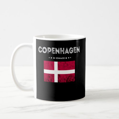 Copenhagen Denmark Trip Dannebrog Flag Danish Kobe Coffee Mug