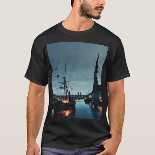 Copenhagen Harbor Dreams T_Shirt