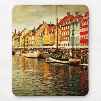 Copenhagen Harbor Mousepad by jonicool at Zazzle
