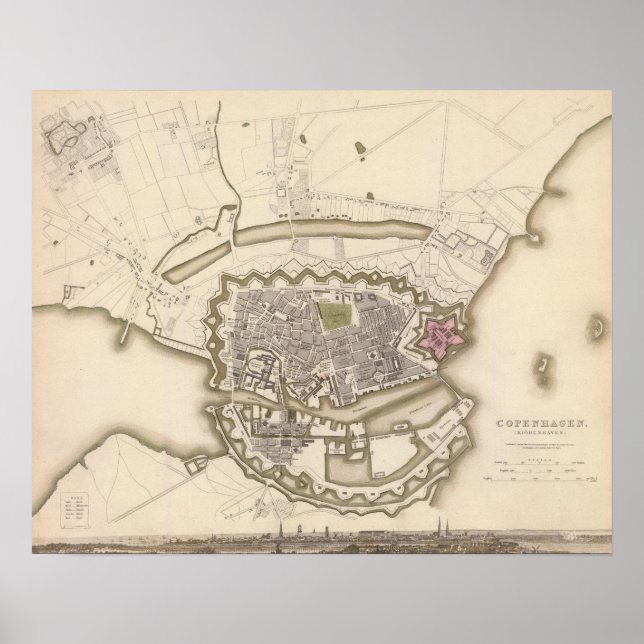 Copenhagen, Kiobenhaven Poster (Front)