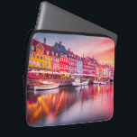 Copenhagen Laptop Sleeve<br><div class="desc">Scenic travel of Nyhavn,  Copenhagen travel scenic of Denmark.</div>