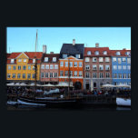 Copenhagen Nyhavn Colorful Canal Boats House Photo Poster<br><div class="desc">Hello! Hope you like this photo I took! Feel free to add your own text and check my shops for more! if you'd like something custom please get in touch. And if you purchase something from my shops, thank you! I'd love to see it in action, you can contact me...</div>