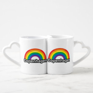 COPENHAGEN PRIDE RAINBOW -.png Coffee Mug Set