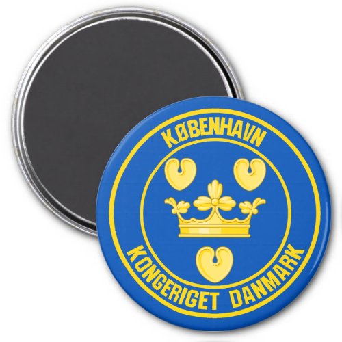 Copenhagen Round Emblem Magnet