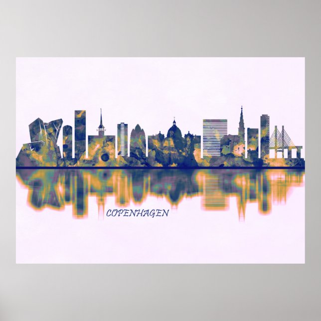 Copenhagen Skyline Poster (Front)