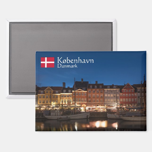 Copenhagen Souvenir Magnet (Front/Back)