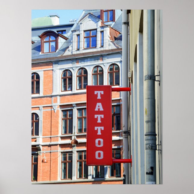 Copenhagen Tattoo Shop Poster (Front)