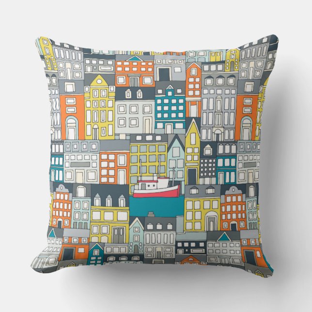 Copenhagen Throw Pillow (Front)