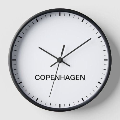 Copenhagen Time Zone Newsroom Clock