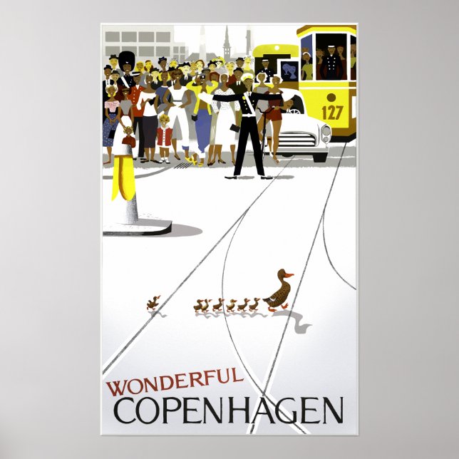 Copenhagen travel poster (Front)