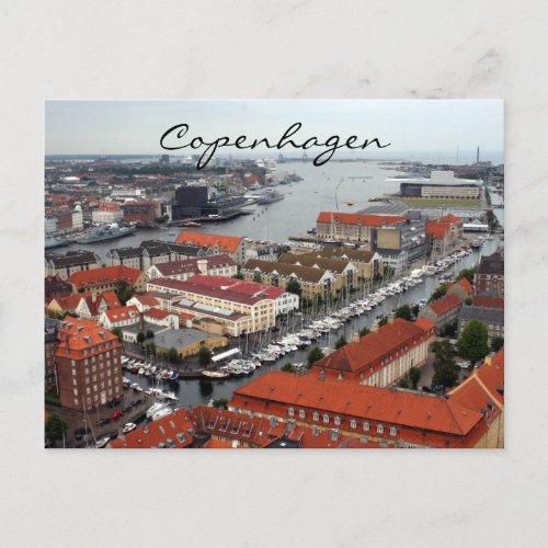 copenhagen view postcard