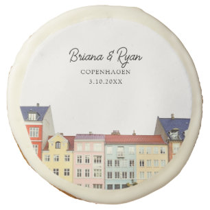 Copenhagen Wedding Favor Sugar Cookie
