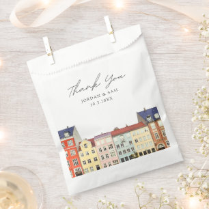 Copenhagen Wedding Personalized Photo Favor Bag