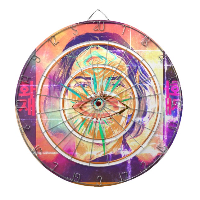 Copernicus a Fire Elf High Weirdness Dart Board (Front)