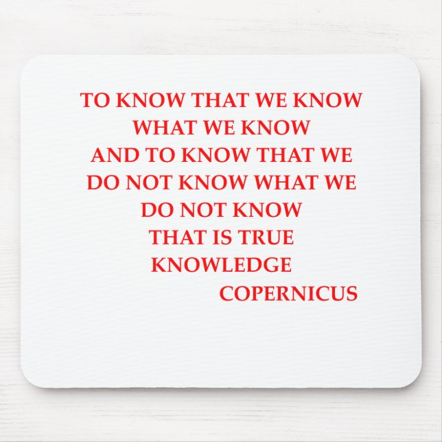 COPERNICUS quote Mouse Pad (Front)
