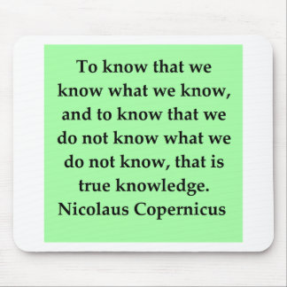 copernicus quote mouse pad