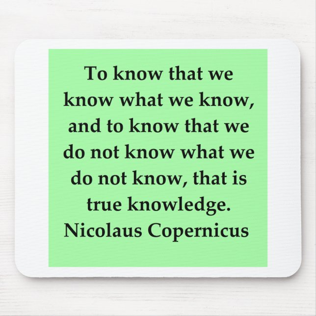 copernicus quote mouse pad (Front)