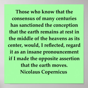 copernicus quote poster