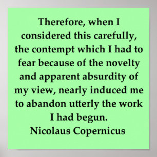 copernicus quote poster