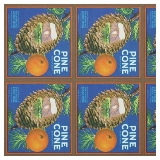 CoPine Cone Oranges Fabric