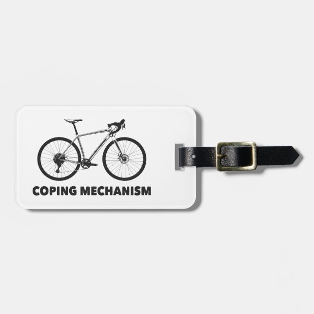 Coping Mechanism Bike Luggage Tag (Front Horizontal)