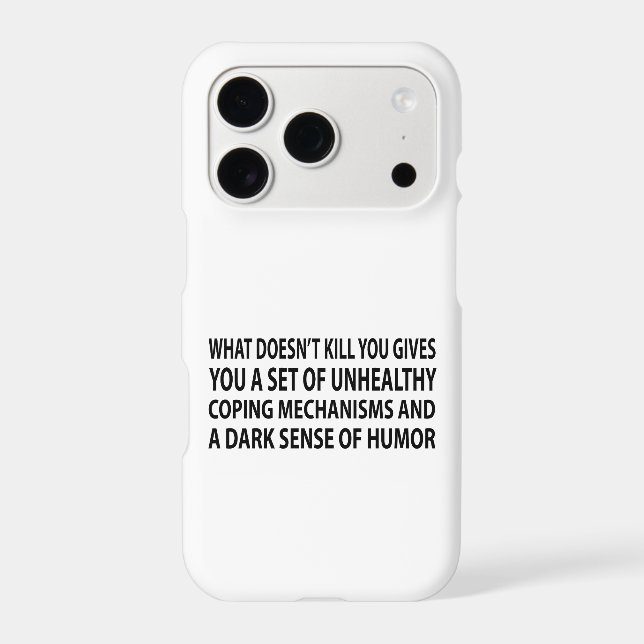 Coping Mechanisms iPhone Case (Back)