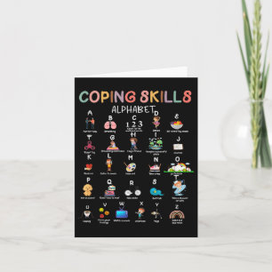 Coping Skills Alphabet Mental Health Awareness Cou Card
