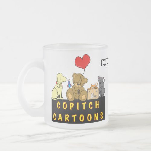 copitchcom promotional frosted glass coffee mug