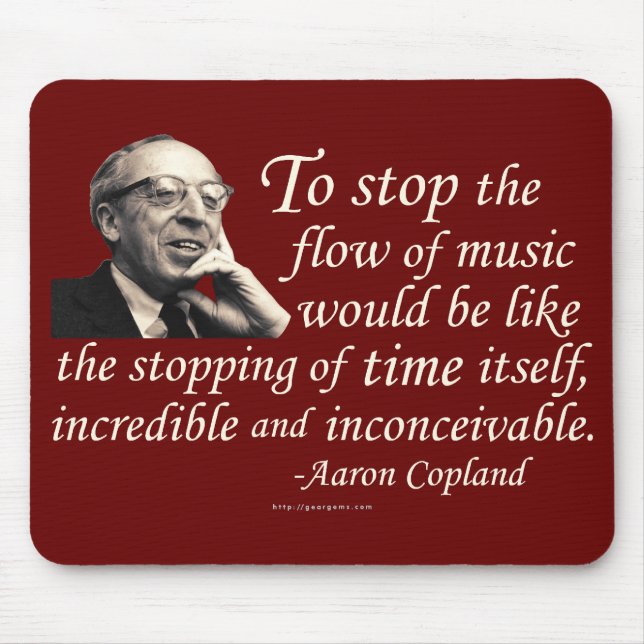 Copland on Music Mouse Pad (Front)