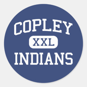 Copley - Indians - High School - Copley Ohio Classic Round Sticker