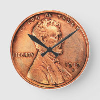Copper Abraham Lincoln penny, one cent copper
