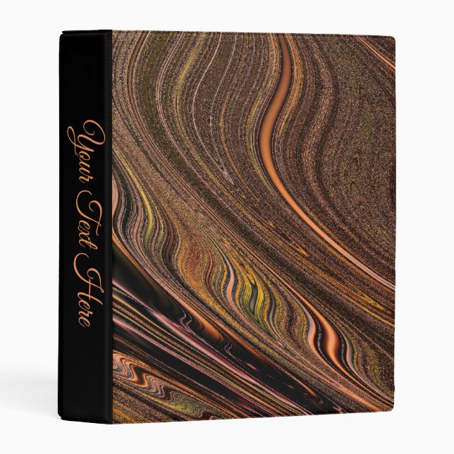 Copper Agate Personal Mini Binder (Front/Spine)