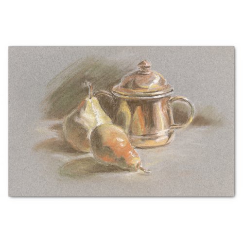 Copper and Pears l original drawing Tissue Paper