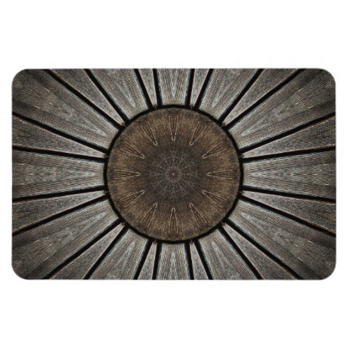 Copper and Pewter Rustic Industrial Mandala Magnet