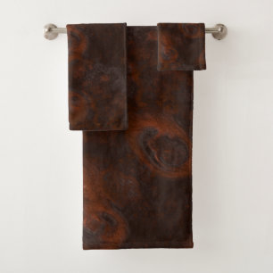 Copper and Rust Bath Towel Set
