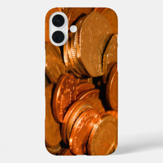 Copper and Silver Coins  iPhone 16 Plus Case