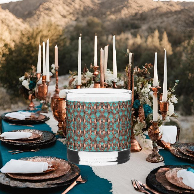Copper and Turquoise Whiskey Glass (Creator Uploaded)
