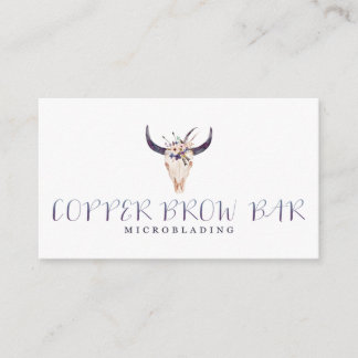 Copper Avenue Brow Bar Business Card