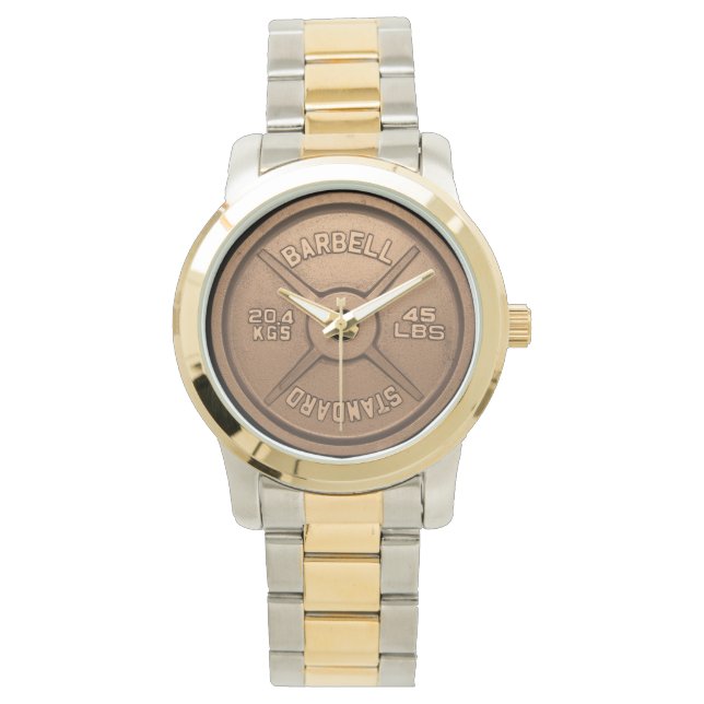 Copper Barbell Plate Watch (Front)