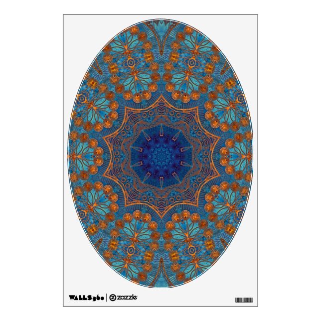 Copper Blue - Art for Your Toilet Seat Wall Sticker (Front)
