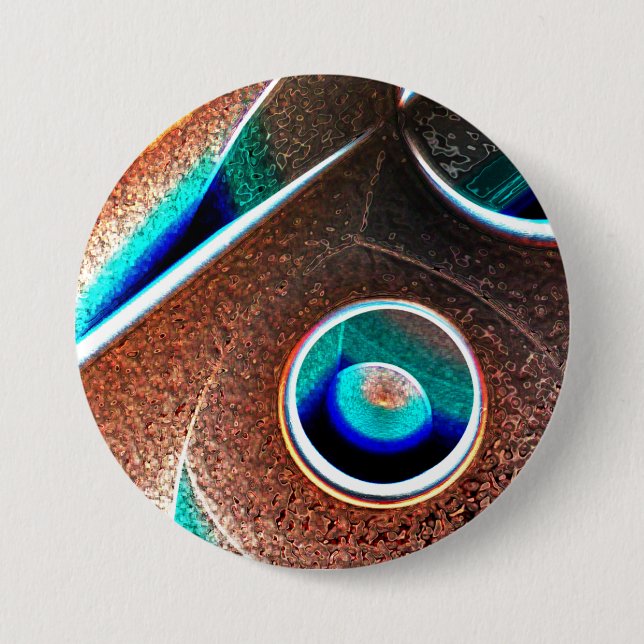 Copper Blue Button (Front)