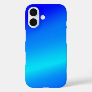 Copper blue ombre watercolor abstract pastel iPhone 16 case