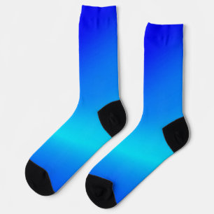 Copper blue ombre watercolor abstract pastel  socks
