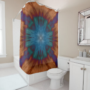 Copper Blues Shower Curtain