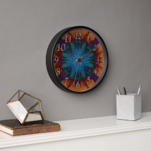 Copper Blues Wall Clock