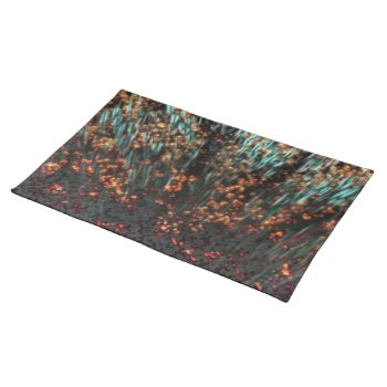 Copper Borealis Cloth Placemat by DeepFlux at Zazzle