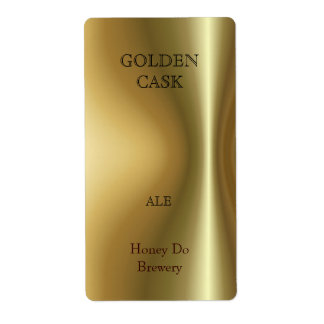 Copper Bottle Neck ~ Beer label