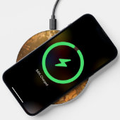 Copper Bronze Modern Glam Chic Abstract Sparkly Wireless Charger (Phone)