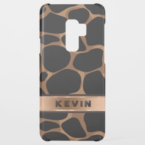 Copper Brown Leopard Pattern Uncommon Samsung Galaxy S9 Plus Case